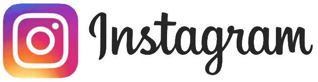 Instagram Instagram logo with gradient icon and black script font on a transparent background.