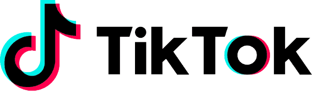 TikTok TikTok logo featuring a stylized musical note with vibrant colors next to the brand name in bold, black text.